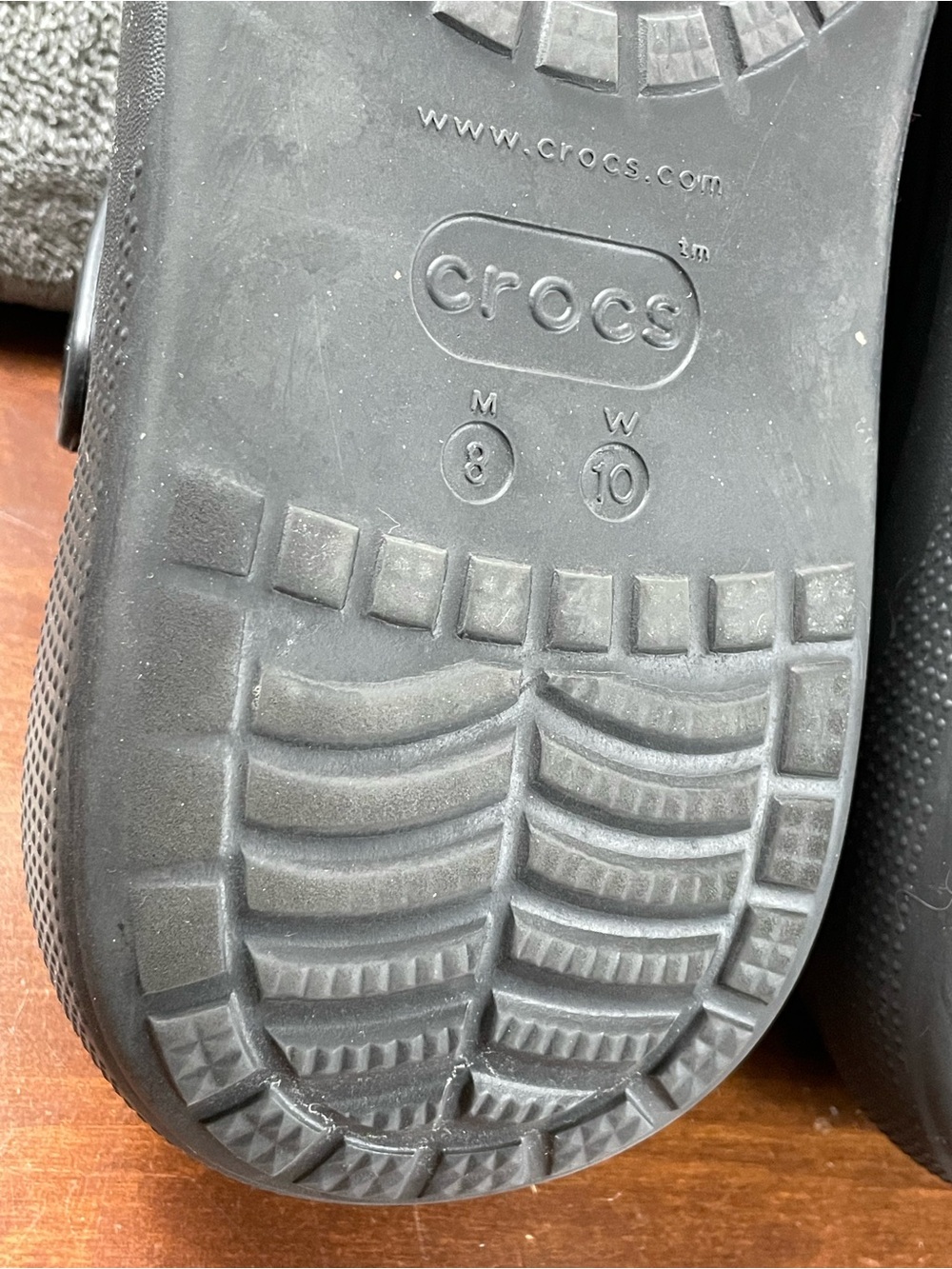 Crocs Classic Extra Thick Soled Clog Shoes Unisex Sandals Black Men 8 Women 10 - Picture 11 of 13